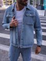 Men's Flip Pocket Denim Jacket