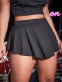 PUNK Plus High Waist Mini Flare Skirt