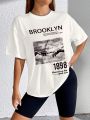 Women's Vintage T-shirt With Gesture Print