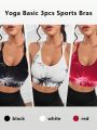 Yoga Basic Women's Tie-dye Cross Back Sports Bra