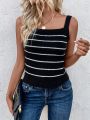 SHEIN LUNE Striped Knit Sweater