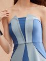 MOTF PREMIUM WOMEN'S COLORBLOCK TUBE DRESS