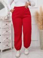 Solid Color Casual Large Size Sweatpants