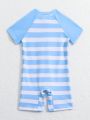 Baby Boys' Striped One-Piece Swimsuit