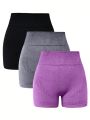 Yoga Basic Seamless High Stretch Sports Shorts