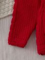 Baby Girl Raglan Sleeve Cable Knit Cardigan