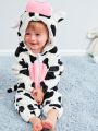 Baby Boy Cow Flannel Jumpsuit