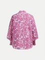 Mari Mesquita Women's Floral Print Shirt