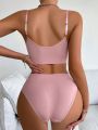 Women'S Seamless Underwear Set Lotus Pink