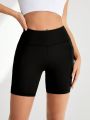 SHEIN Tennis Basic Women's Sports Shorts With Side Pockets