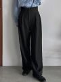 FRIFUL Women's Pleated Long Pants