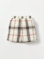 Cozy Cub Baby Boy Polo Shirt & Plaid Shorts & Hat