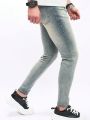 Men Slant Pocket Skinny Jeans