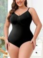 Plus Solid Cami Shapewear Bodysuit