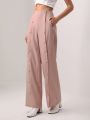 Mathilde Lhomme Button Front Flare Leg Suit Pants