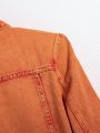 Men's Flap Pocket Button-front Denim Jacket