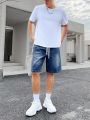 Manfinity Hypemode Men's Drawstring Denim Shorts