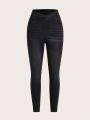 SHEIN MOD Women'S High Waist Skinny Jeans