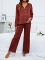 Women's Solid Color Simple Pajamas