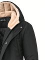 Men's Long Sleeve Hooded Padded Coat