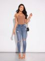 Women'S Skinny Distressed Jeans