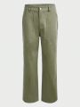 TRIVOT Men Slant Pocket Straight Leg Pants