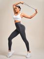 Seamless Wide Waistband Sports Leggings