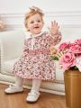 Baby Girls' Romantic Small Flower Print Cute Dress