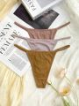 3pack Solid Thong