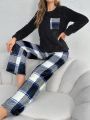 Plush Colorblock Home Wear Set