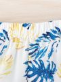 Baby Boy Tropical Print Shirt & Shorts