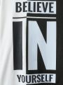 Boys' Slogan Printed T-Shirt For Teens