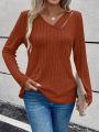 V-Neck Long Sleeve T-Shirt