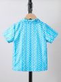 SHEIN Kids EVRYDAY Boys' Short-Sleeved Comfortable And Versatile Shirt