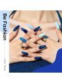 modelones Blue Gel Nail Polish - 6 Colors Blue Gel Polish Summer Sky Blue Barely Pink Nail Polish Soak Off Dark Navy Blue Gel Nail LED Gray Blue Nail Art French Manicure DIY Home Salon Gifts for Women