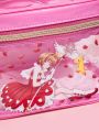 SHEIN X Cardcaptor Sakura Pink Transparent Makeup Bag