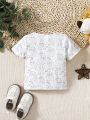 Baby Boys' Cartoon Printed Short Sleeve T-Shirt