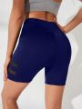 Yoga Basic Mesh Insert Phone Pocket Side Sports Shorts