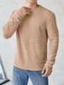 Manfinity Men Solid Ribbed Knit Tee