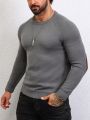 Manfinity Men Contrast Panel Raglan Sleeve Sweater