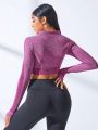 Yoga Basic Seamless Compression Workout Jacket