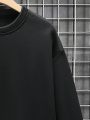 Men's Plus Size 3pcs Round Neck Long Sleeve Sweatshirt