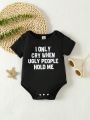 Baby Boys' Slogan Printed Bodysuit