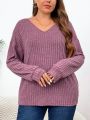 SHEIN Frenchy Plus Size Knotted Back T-Shirt