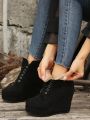 Women's Wedge Heel Platform Boots