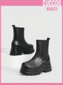 Cuccoo Everyday Collection Women's Fashionable Thick-soled Moto Boots