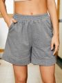 Ladies' Elastic Waist Sports Shorts