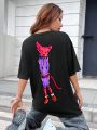 Tim Lord Cartoon Graphic Drop Shoulder Tee