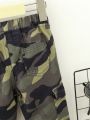 Baby Boy Camo Print Flap Pocket Cargo Pants