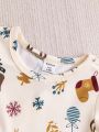 Baby Girls' Cute Christmas Pattern Dress